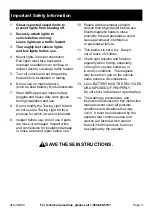 Preview for 3 page of Harbor Freight Tools Kenway 58469 Owner'S Manual & Safety Instructions