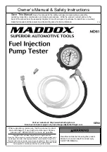 Preview for 1 page of Harbor Freight Tools MADDOX MD61 Owner'S Manual & Safety Instructions