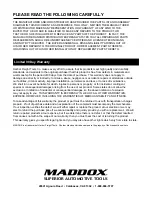 Preview for 8 page of Harbor Freight Tools MADDOX MD61 Owner'S Manual & Safety Instructions