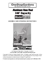 Preview for 1 page of Harbor Freight Tools OneStopGardens 91089 Assembly And Operating Instructions Manual