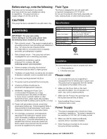 Preview for 2 page of Harbor Freight Tools Pacific Hydrostar 68422 Owner'S Manual & Safety Instructions