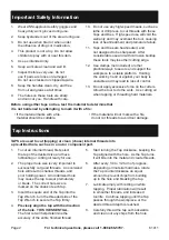 Preview for 2 page of Harbor Freight Tools PITTSBURGH 61411 Owner'S Manual & Safety Instructions