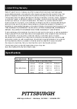 Preview for 4 page of Harbor Freight Tools PITTSBURGH 61411 Owner'S Manual & Safety Instructions