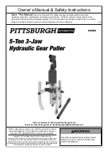 Предварительный просмотр 1 страницы Harbor Freight Tools Pittsburgh 64983 Operator/Owner Manual & Safety Instructions