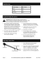 Предварительный просмотр 2 страницы Harbor Freight Tools PITTSBURGH PRO 63882 Owner'S Manual & Safety Instructions