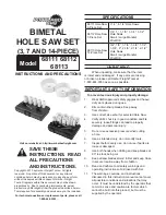 Предварительный просмотр 1 страницы Harbor Freight Tools Portland Saw 68111 Instructions And Precautions