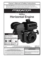 Preview for 1 page of Harbor Freight Tools Predator 69784 Owner'S Manual