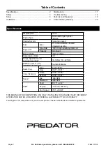 Preview for 2 page of Harbor Freight Tools Predicator 212cc Owner'S Manual