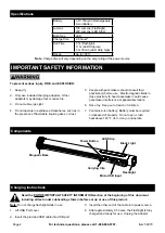 Preview for 2 page of Harbor Freight Tools Quantum 58070 Owner'S Manual & Safety Instructions