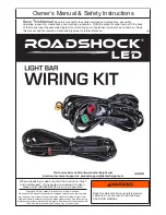 Harbor Freight Tools Roadshock LED Light Bar Wiring Kit Owner'S Manual preview