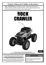 Harbor Freight Tools ROCK CRAWLER Owner'S Manual preview