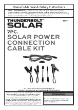 Harbor Freight Tools THUNDERBOLT SOLAR 59171 Owner'S Manual & Safety Instructions preview