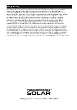 Preview for 8 page of Harbor Freight Tools THUNDERBOLT SOLAR 59171 Owner'S Manual & Safety Instructions