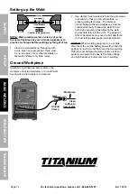 Предварительный просмотр 15 страницы Harbor Freight Tools TITANIUM TIG200 Owner'S Manual