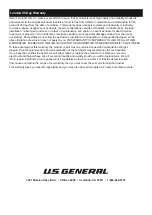 Предварительный просмотр 8 страницы Harbor Freight Tools U.S. GENERAL 64166 Owner'S Manual & Safety Instructions