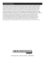 Preview for 8 page of Harbor Freight Tools U.S. GENERAL Junior 56515 Owner'S Manual & Safety Instructions