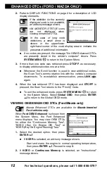 Preview for 14 page of Harbor Freight Tools ZR8S OBD2 Owner'S Manual