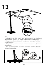 Preview for 14 page of Harbour Pallas Parasol Assembly Instructions Manual