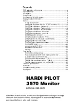 Preview for 1 page of Hardi 3570 Manual