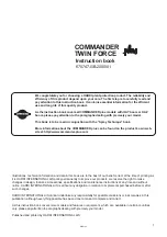 Preview for 1 page of Hardi Commander Twin Force Plus Instruction Book