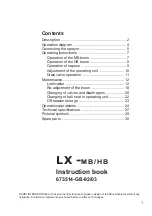 Preview for 1 page of Hardi LX-MB Series Instruction Book