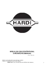 Preview for 3 page of Hardi MEGA 230 Operator'S Manual