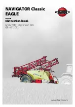 Hardi NAVIGATOR EAGLE 3000 Instruction Book preview