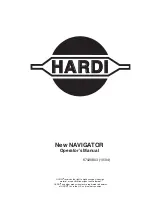 Preview for 3 page of Hardi New NAVIGATOR 1100 Operator'S Manual