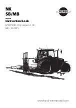 Hardi NK MB Series Instruction Book preview