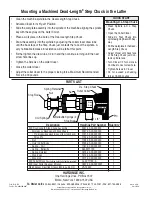 Предварительный просмотр 4 страницы Hardinge 20C Instructions-Parts List