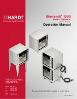 Hardt Elemendt 1000 Operation Manual preview