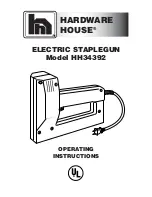 Hardware House HH34392 Operating Instructions Manual preview