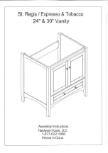 Preview for 1 page of Hardware House St. Regis Assembly Instructions Manual