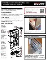 Preview for 1 page of HARDWARE RESOURCES WPO2 Series Installation Instructions