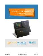 Hardy Diagnostics QuickSlide HemaPRO User'S Operation Manual предпросмотр