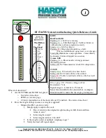 Hardy Process Solutions HI 1746WS Quick Reference Manual preview