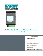 Hardy Process Solutions HI 6200 Series User Manual предпросмотр