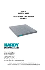 Hardy Process Solutions HIFS-3030-01-PS-T Operation And Installation Manual preview