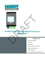 Hardy HI 6200 Series User Manual preview