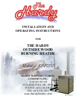 Hardy KBP270 Installation And Operating Instructions Manual preview