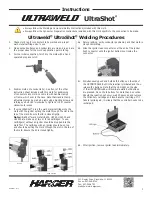Harger Ultraweld UltraShot US500 Instructions preview