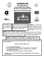 Preview for 1 page of Hargrove Woodland Glow Operation And Installation Manual