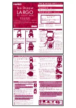 Hario LARGO TDR-80 Instruction Manual preview