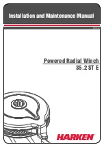 Preview for 1 page of Harken 35.2 ST E Installation And Maintenance Manual