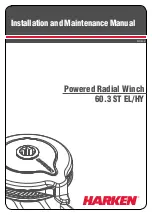 Preview for 1 page of Harken 60.3 ST EL Installation And Maintenance Manual