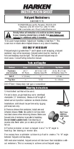 Preview for 1 page of Harken 944 Instruction Sheet