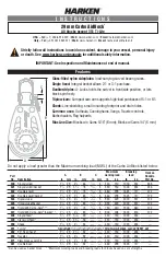 Harken Carbo AirBlock 340 Instructions preview