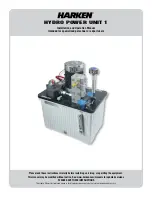 Harken HYDRO POWER UNIT 1 Installation And Operation Manual preview