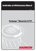 Preview for 1 page of Harken Performa 20.2 PTP Installation And Maintenance Manual