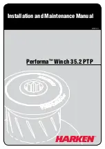 Preview for 1 page of Harken Performa 35.2 PTP Installation And Maintenance Manual